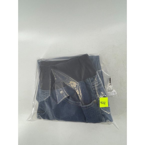 New Recruit Maternity Women's Pull On Stretch Denim Embroidered Jeans Size M - Picture 11 of 11